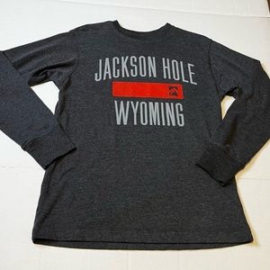 Jackson Hole Wyoming Men’s Medium Long Sleeve Shirt